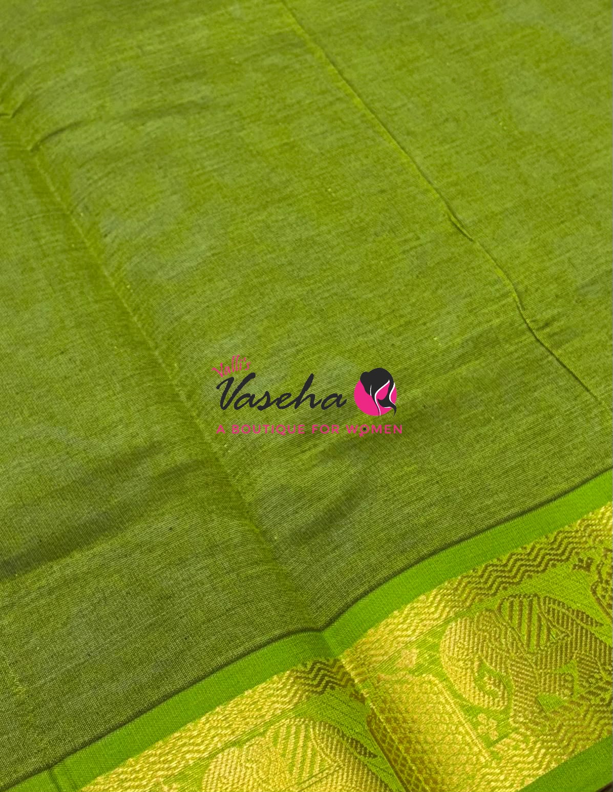 Semi Silk Cotton Saree | Small Leaf Butta Design |VVSSC010