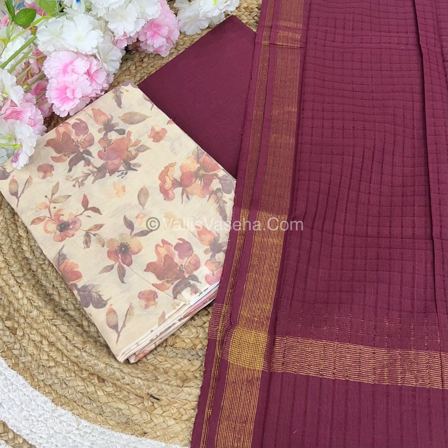 Salwar Material - Pure Cotton - Digital Print - VVUSM008