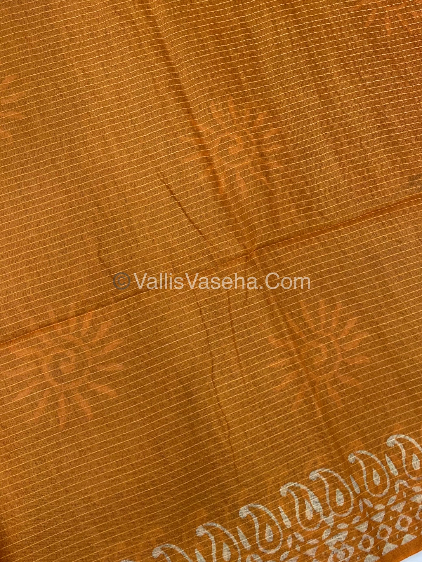 Bhagalpuri Silk | Grey with Orange Shade |VVBS009