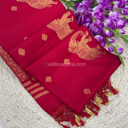 Mulberry Semi Silk - Red Shade - VVMSS001