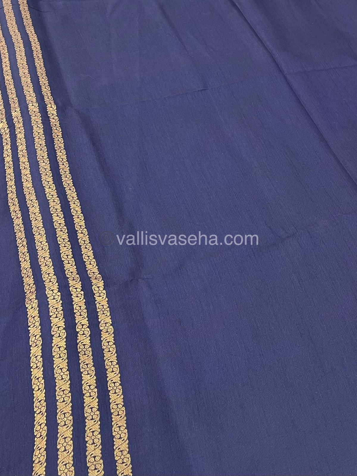 Mulberry Semi Silk - Navy Blue Shade - VVMSS001