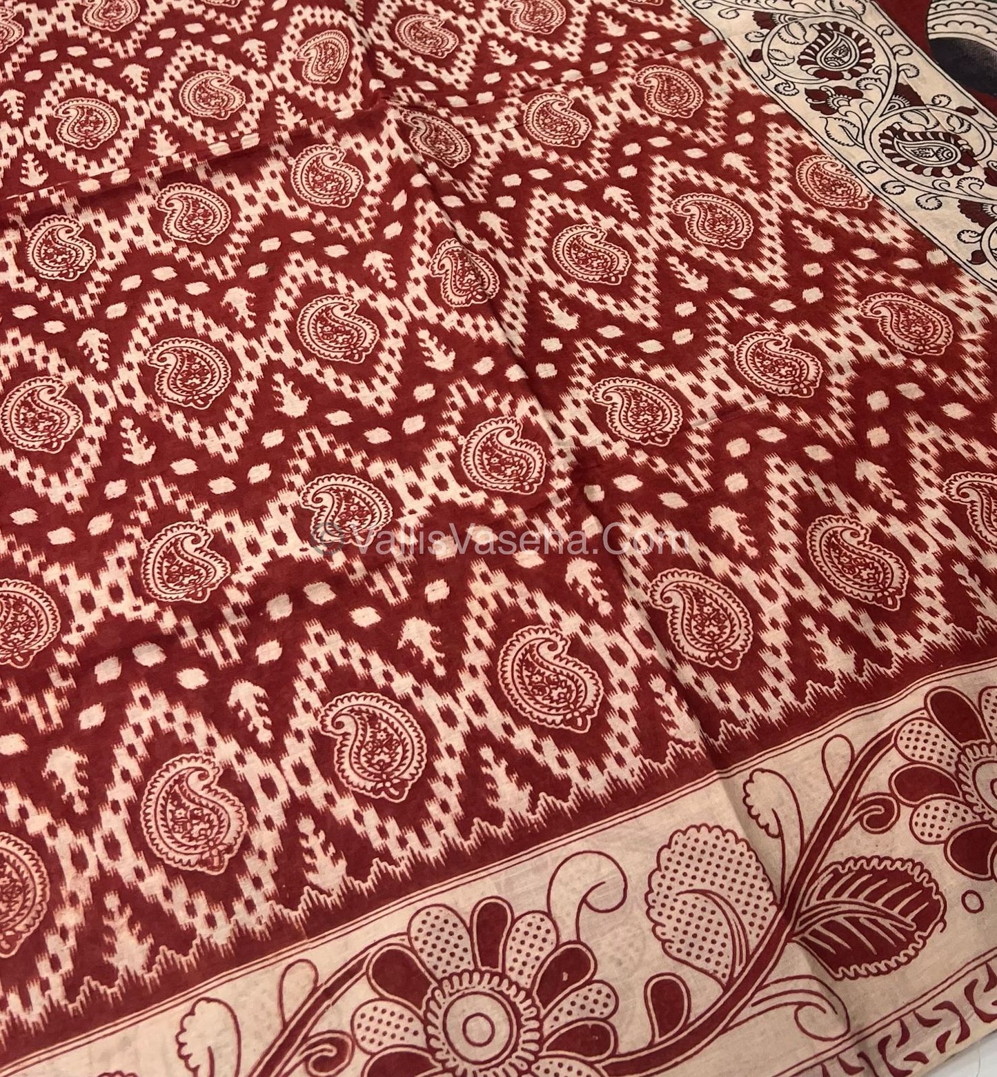 Pure Kalamkari Cotton Saree - VVPKC002