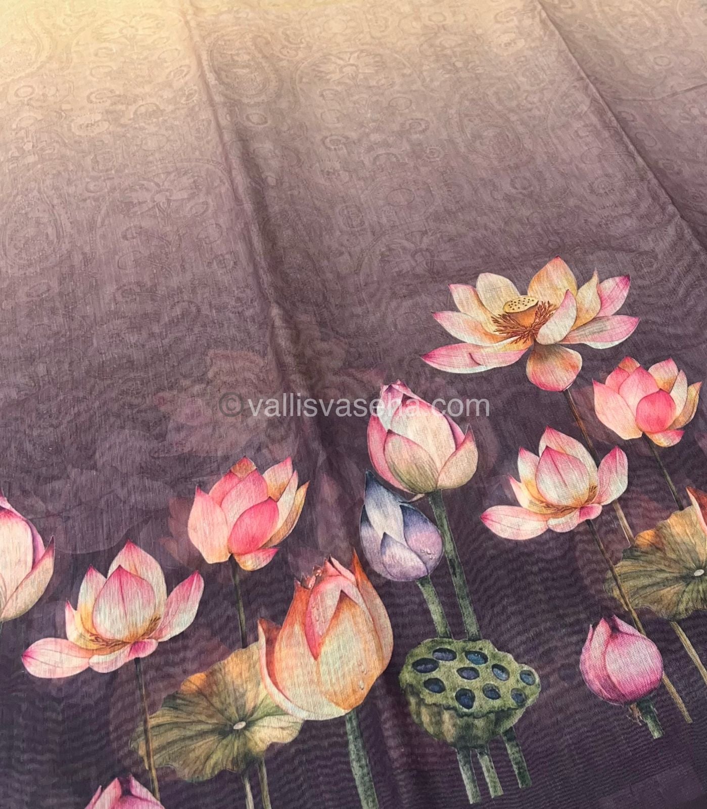 Semi Chanderi Saree - Digital Printed - VVSCD001