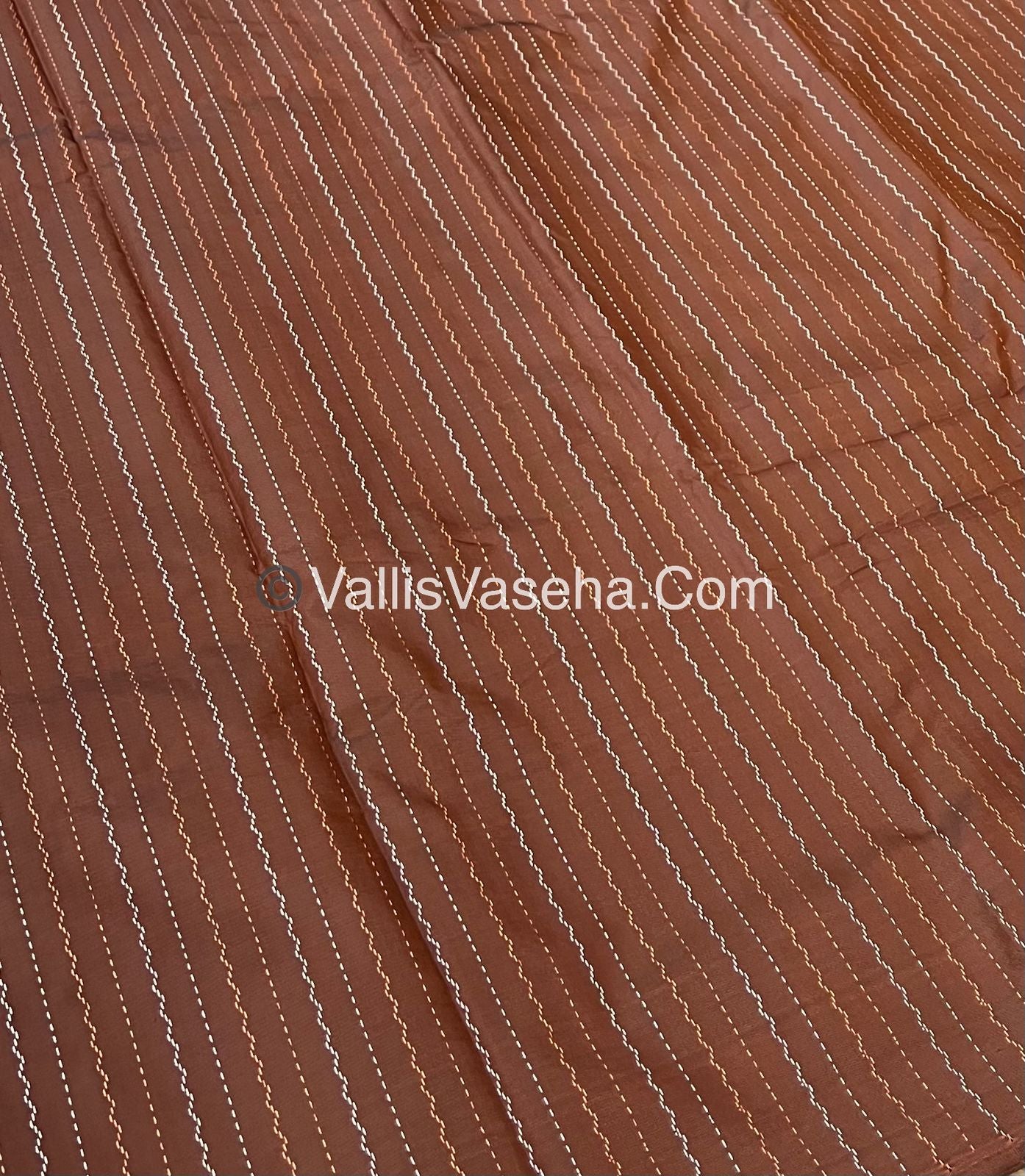 Semi Silk Saree - Aarani Pattu Style - VVSSS005