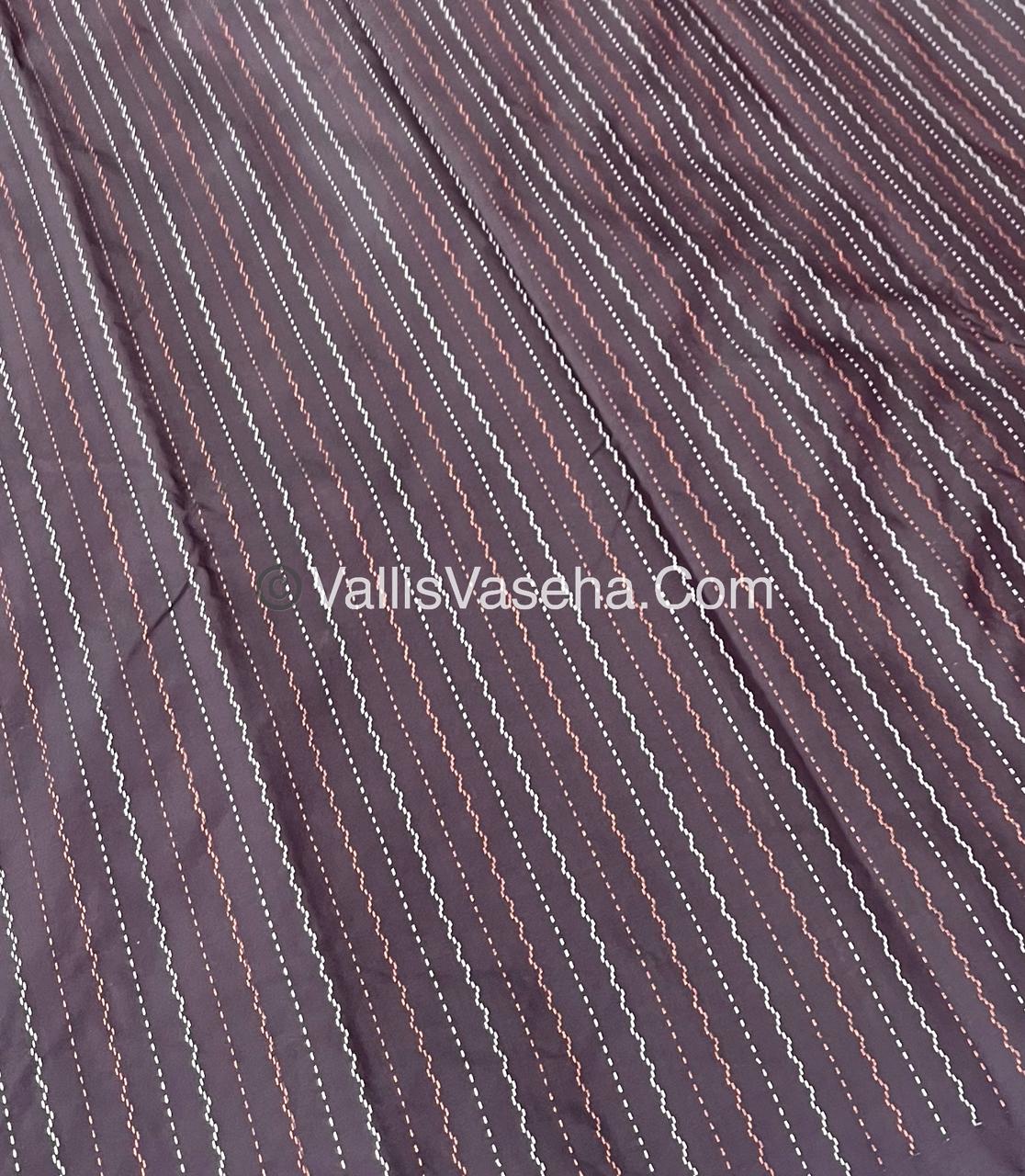 Semi Silk Saree - Aarani Pattu Style - VVSSS005