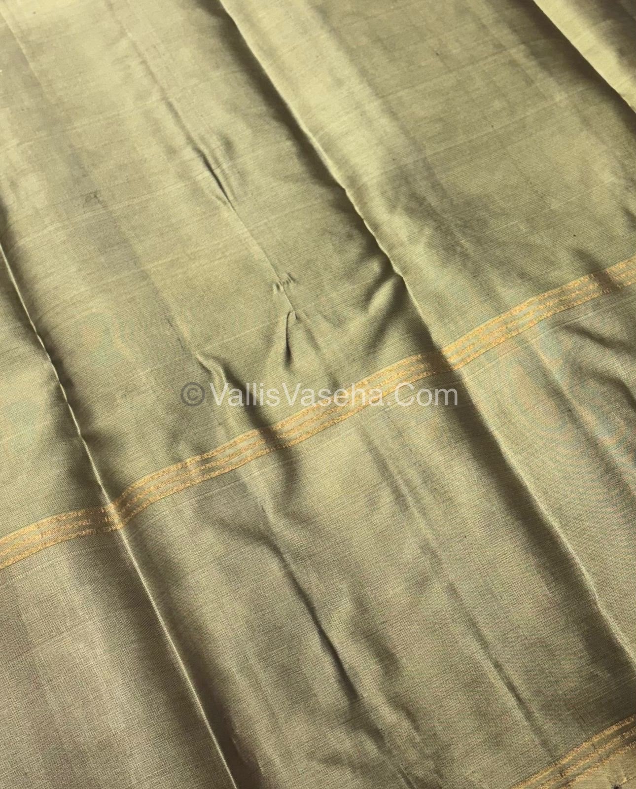 Half Mix - Pure Soft Silk Saree - Long Retta Petta Border with Butta - VVPSS076