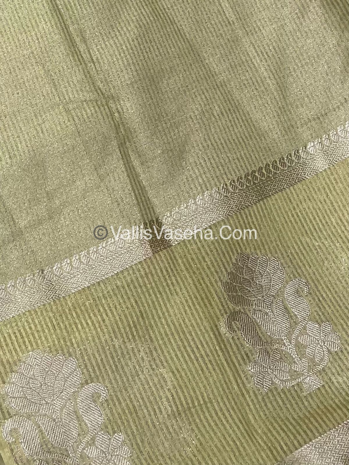 Semi Tissue Tussar Silk - Cream Shade - VVSTS043