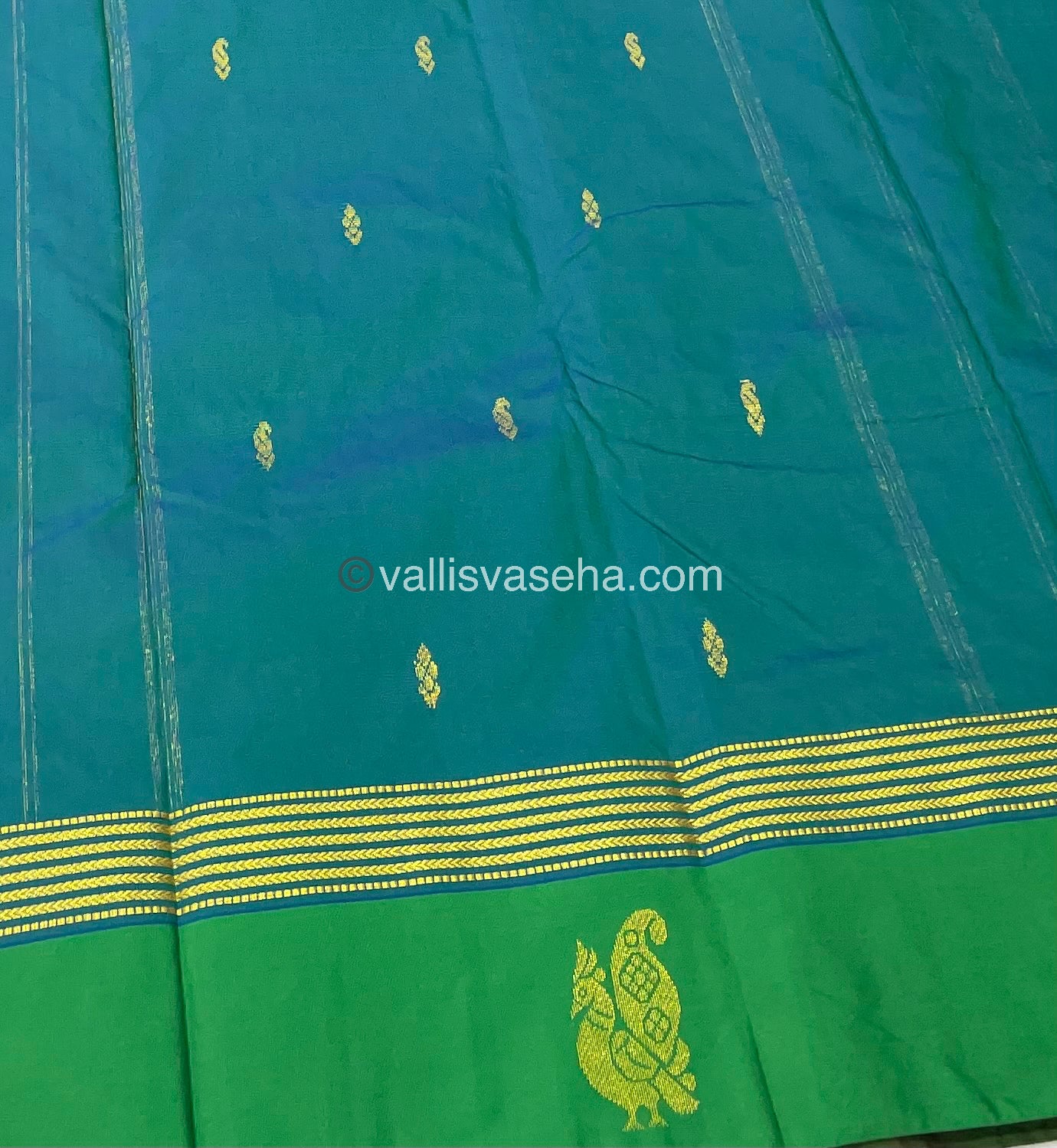 Semi Silk Saree - Kanchi Pattu Style - VVSSS004