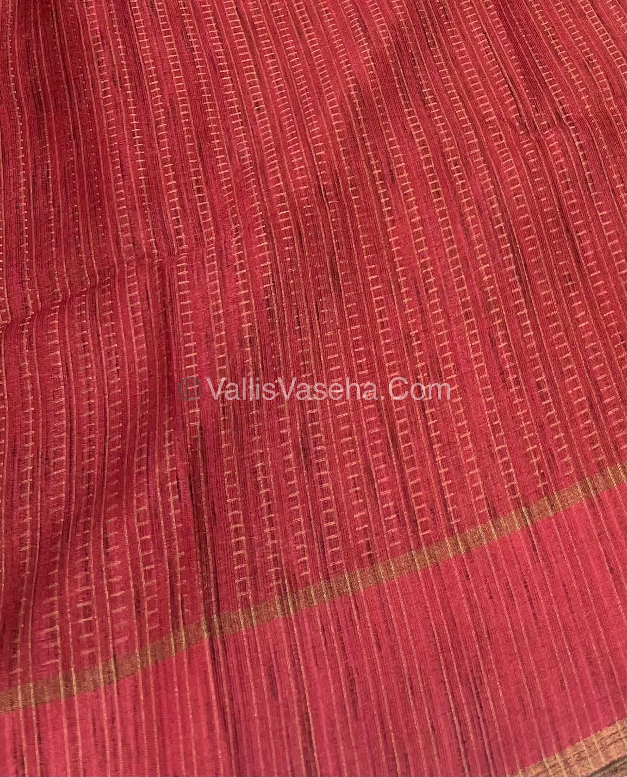 Semi Tussar Silk - Vairavoosi Design - VVSTS037