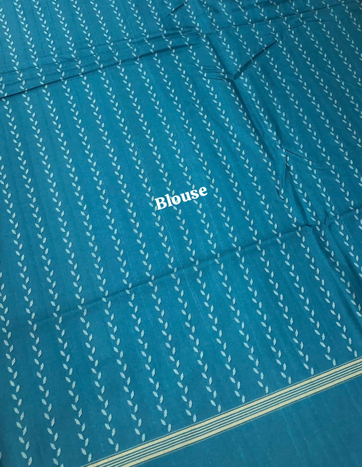 Semi Chappa Silk - Yellow & Blue - VVSC002