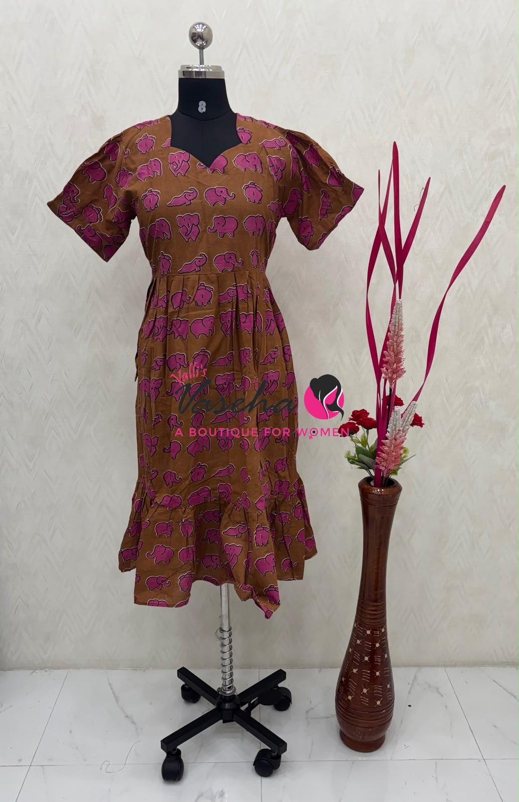 Ready Made - Kalamkari Frock - VVRKF003