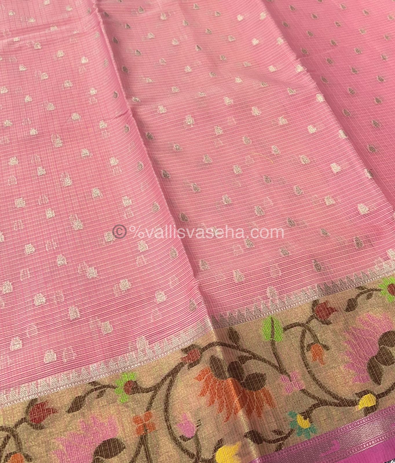 Kota Saree - Paithani Border - Pink with Pink - VVKPS001
