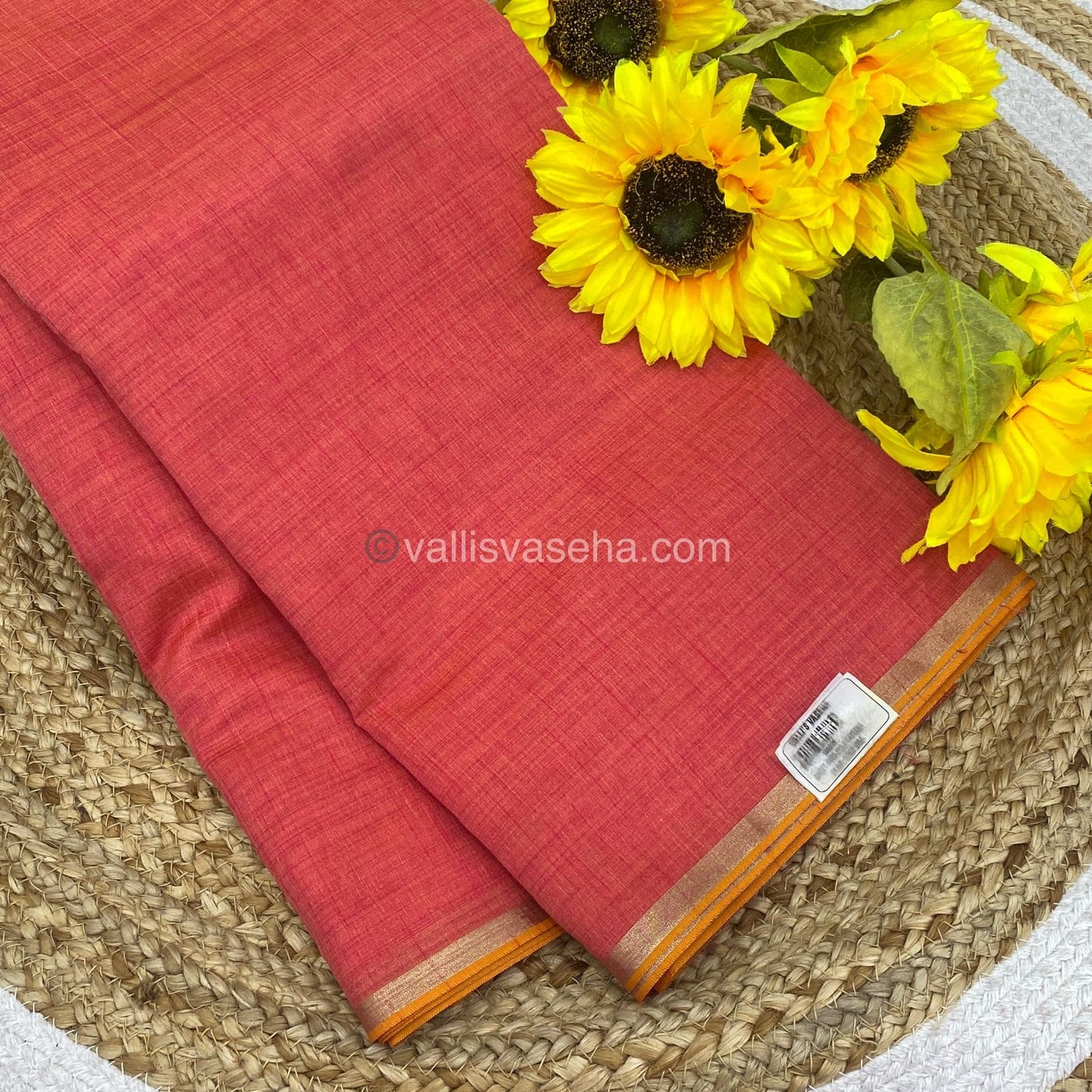 Linen Mixed Cotton Saree | Happy sale | 30% less - VVHS007