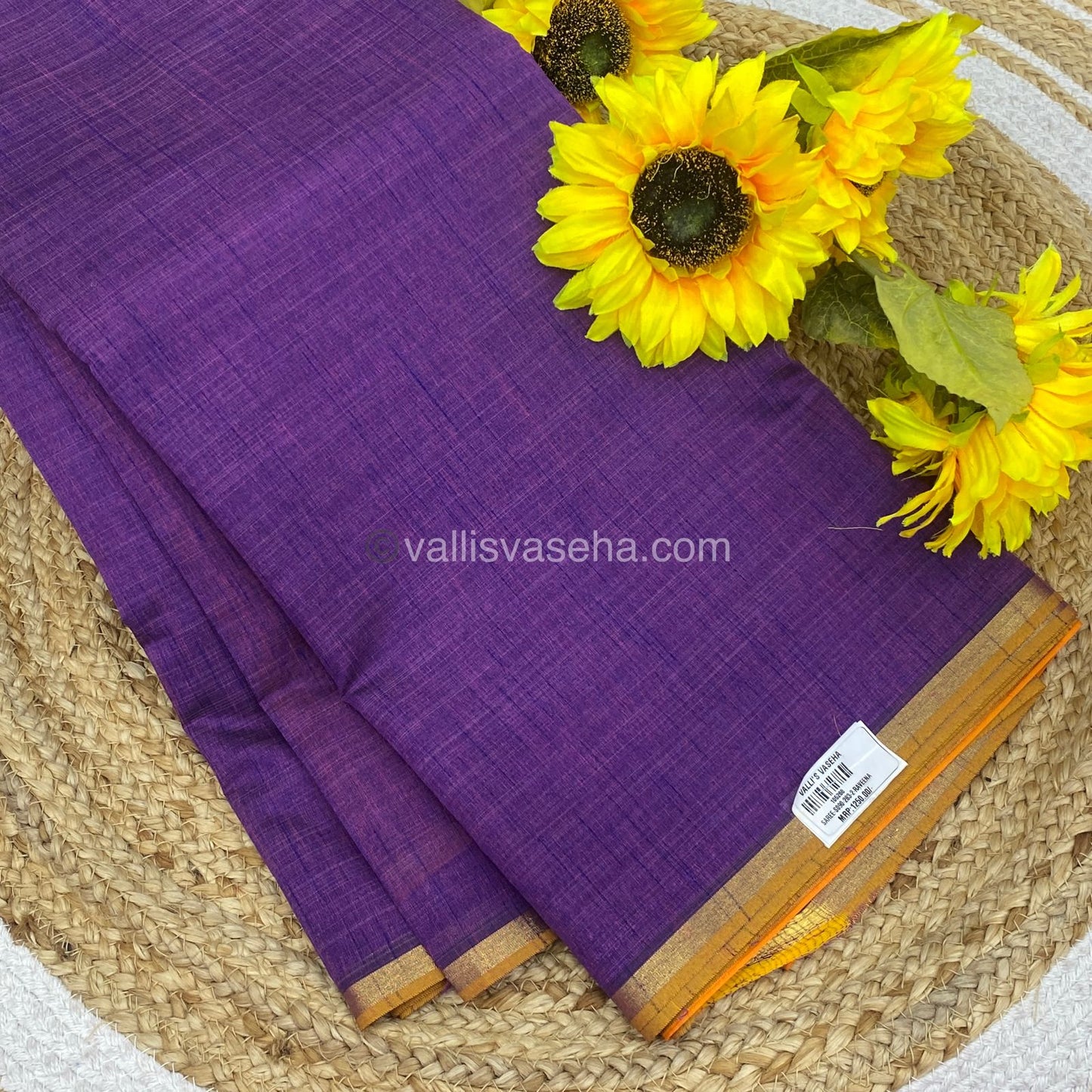 Linen Mixed Cotton Saree | Happy sale | 30% less - VVHS007