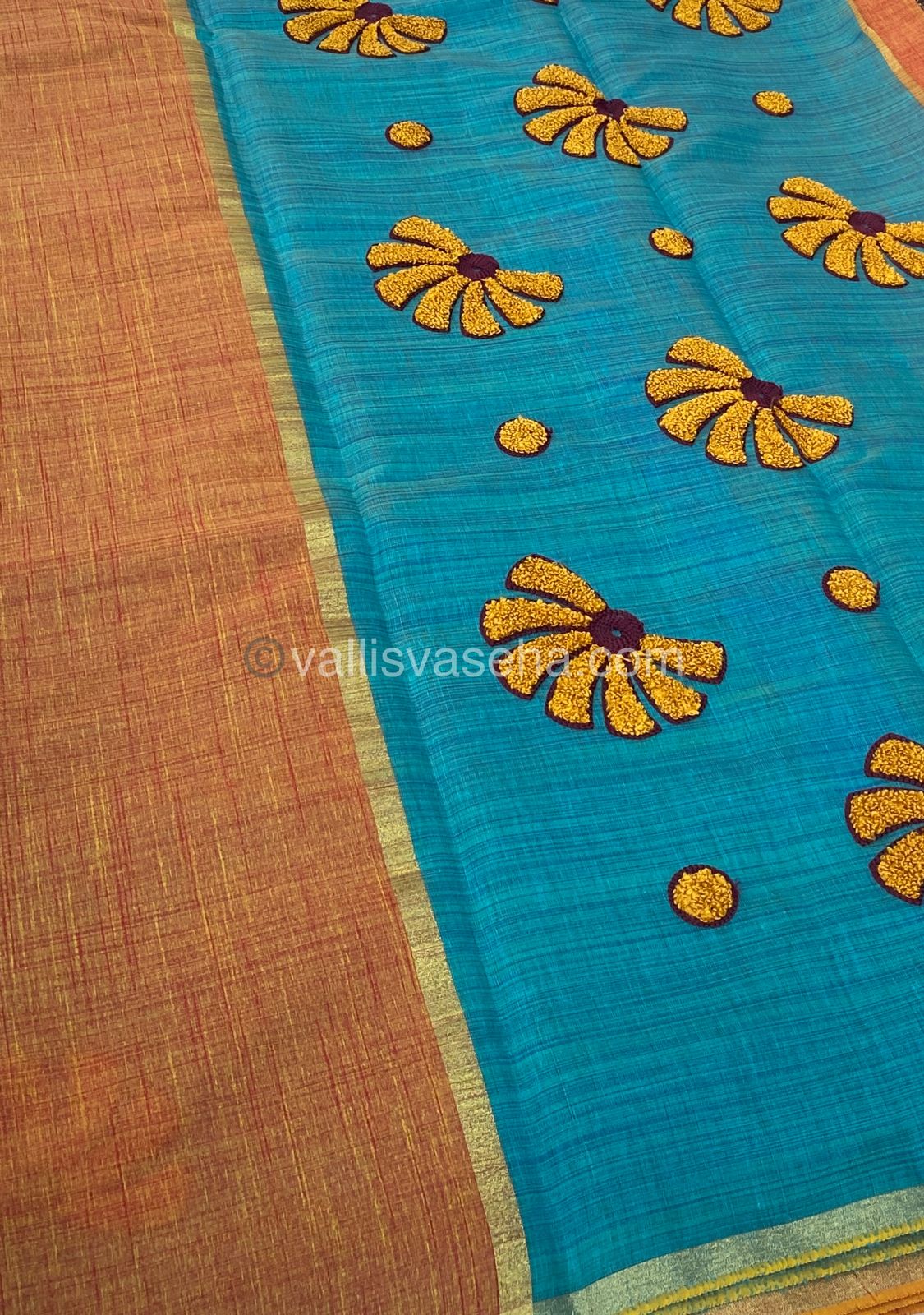 Linen Mixed Cotton Saree | Happy sale | 30% less - VVHS007