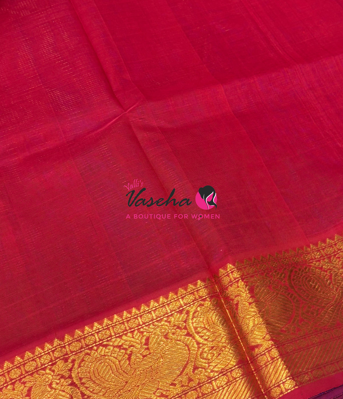 Pure Silk Cotton Saree - Vairavoosi Checks - Mayil & Chakkaram - VVMCV001