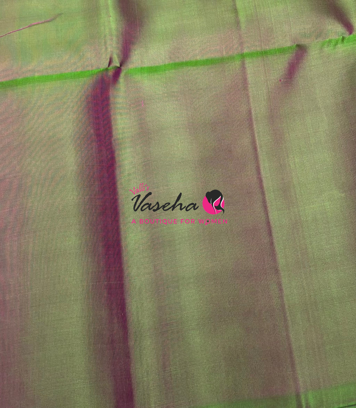 Pure Soft Silk Saree - Peach & Green Combo - VVPSS137