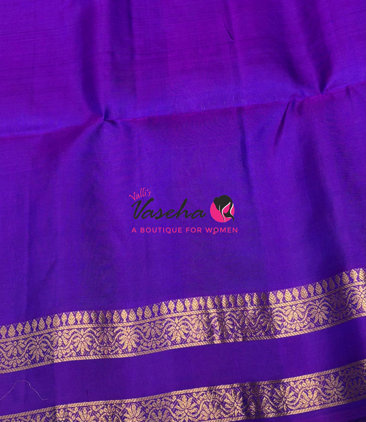 Pure Soft Silk Saree - Blue & Purple Combo - VVPSS152