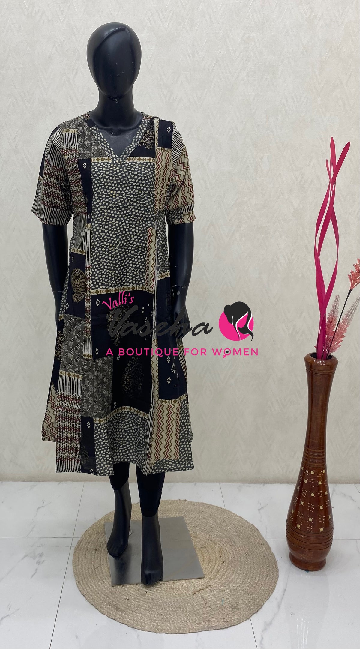 Ready Made - Nye Viscose Silk - Anarkali Kurti - VVRK011