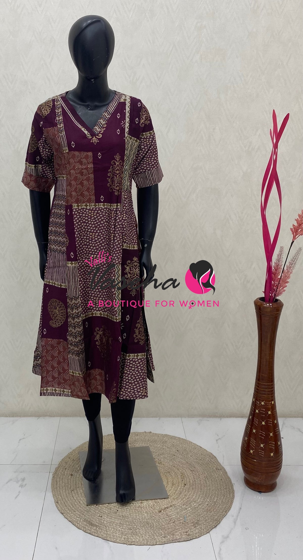 Ready Made - Nye Viscose Silk - Anarkali Kurti - VVRK011