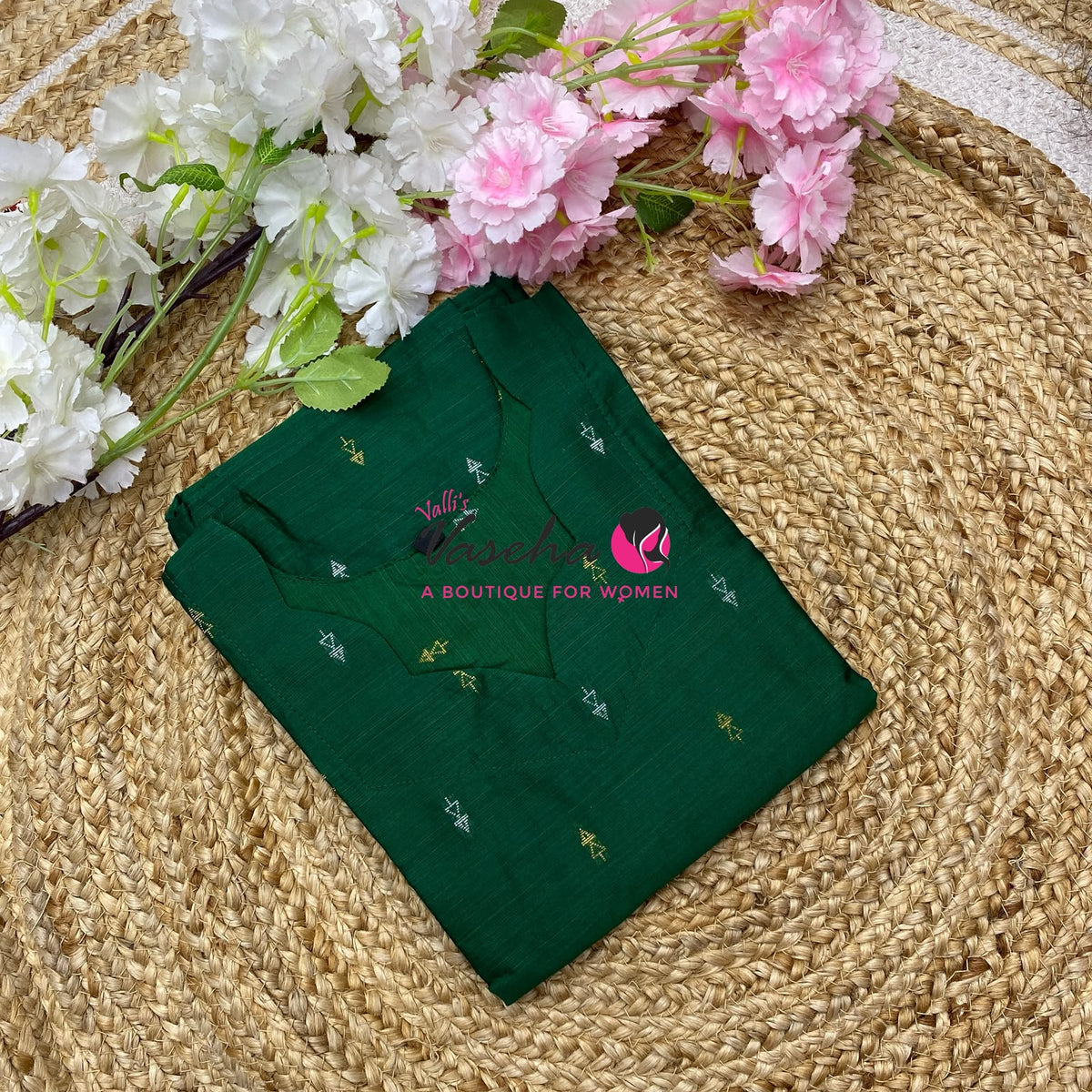 Ready Made - Semi Raw Silk - Kurti - VVSRK001