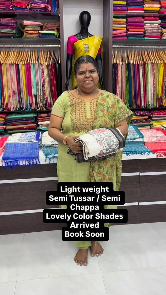 Semi Tussar / Semi Chappa Variety - Budget Friendly - Book Soon 

V...