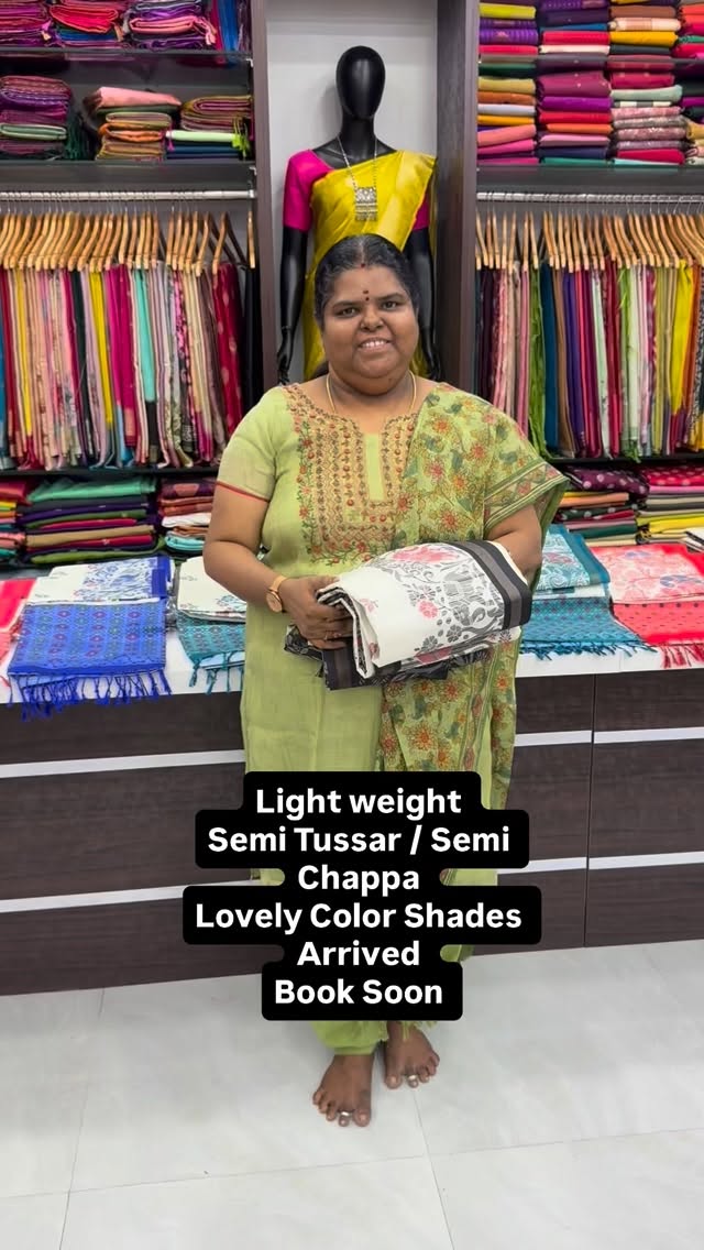 Semi Tussar / Semi Chappa Variety - Budget Friendly - Book Soon 

V...