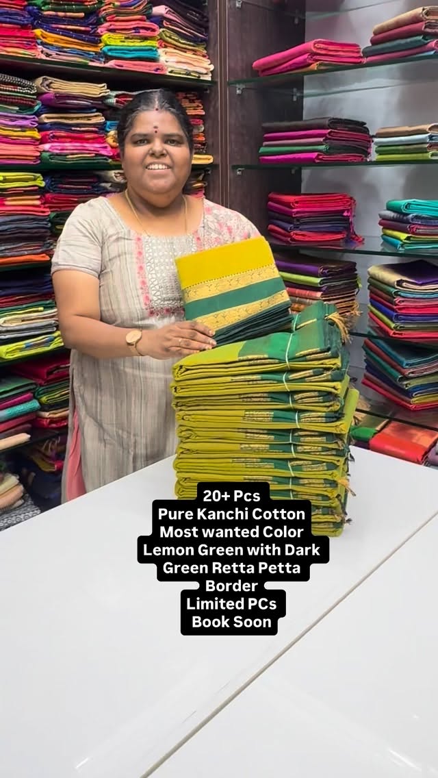 Pure Kanchi Cotton Saree | Good for gifting 

Vallisvaseha.com
Sear...