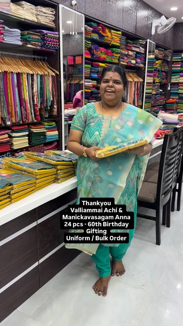 24 - Sarees -Thankyou Valliammai Achi & Manickavasagam Anna - 60th ...