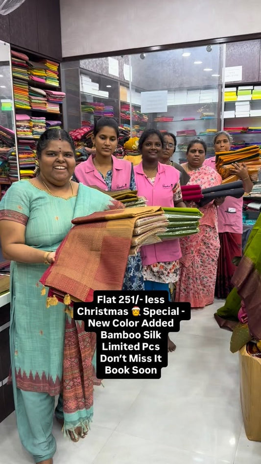 Flat 251/- less - Christmas 🎅 Special- New Color - Bamboo Silk - B...