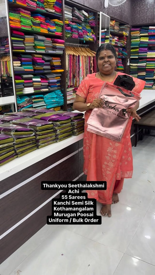 55 sarees - Thankyou Seethalakshmi Achi - Kothamangalam - Murugan P...