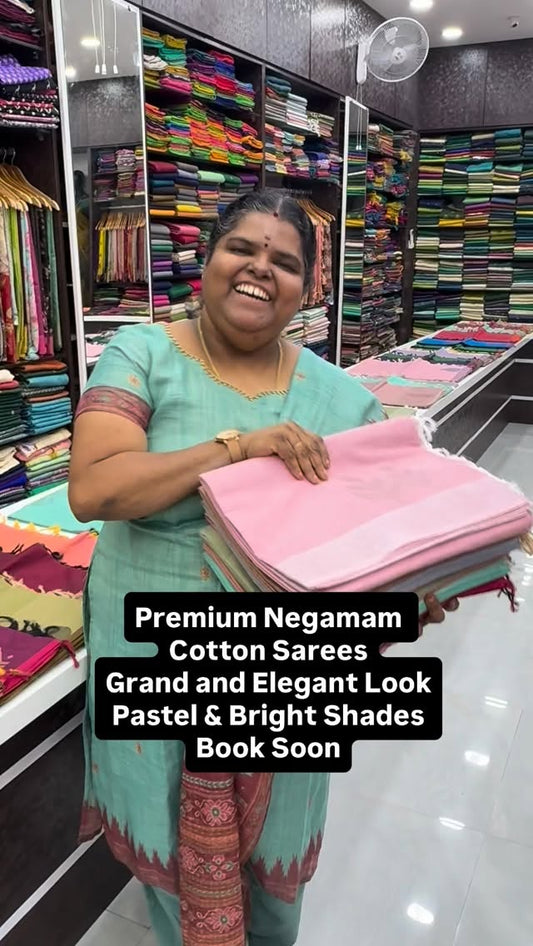Pure Negamam Cotton Saree | Neat & Elegant Wear 

Vallisvaseha.com
...
