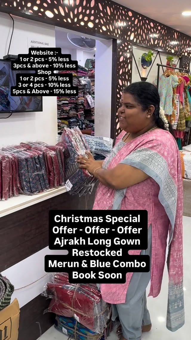 Christmas Special -  Only For Readymades :- Offer Valid Till Nov 30...