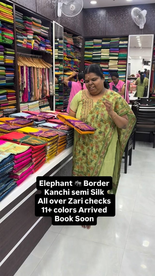 Get Ready to shine in Kanchi Semi Silk 💫⚡️ | Good for gifting | Bu...