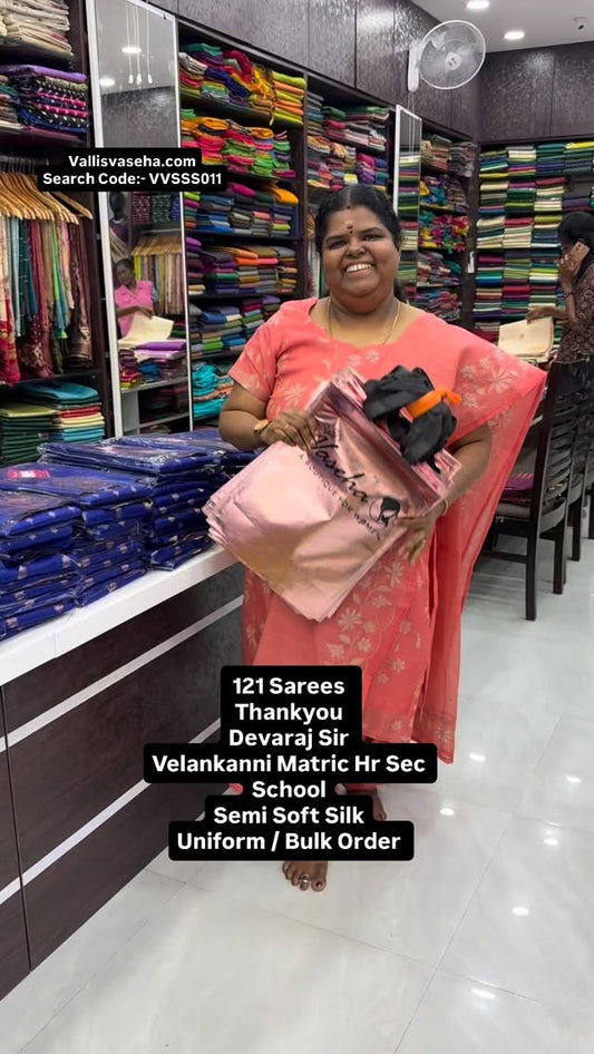 121 Sarees - Thankyou Devaraj Sir - Velankanni Matric Hr Sec School...