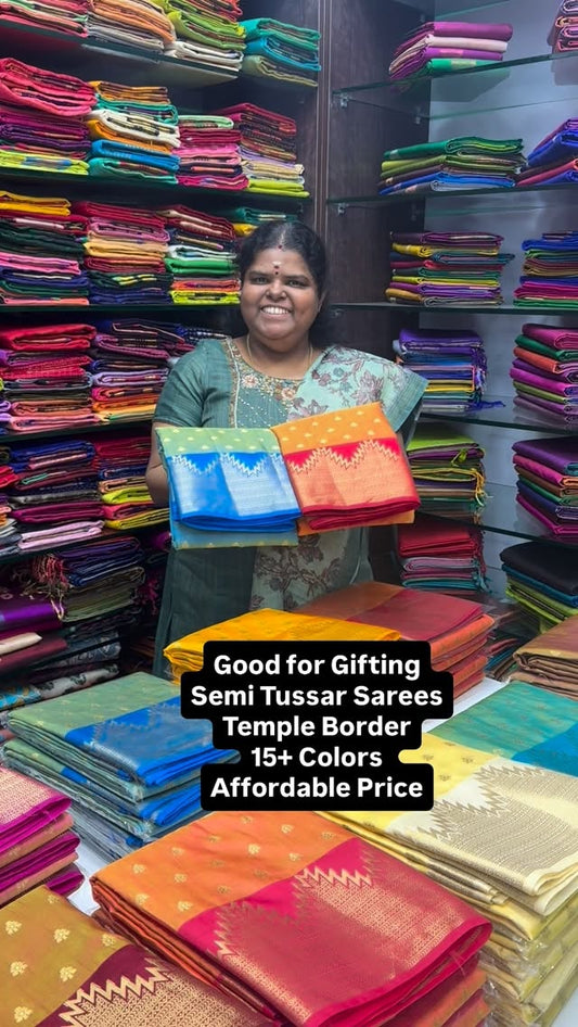 Good for Gifting | Semi Tussar | Flat 5% less 

Vallisvaseha.com
Se...