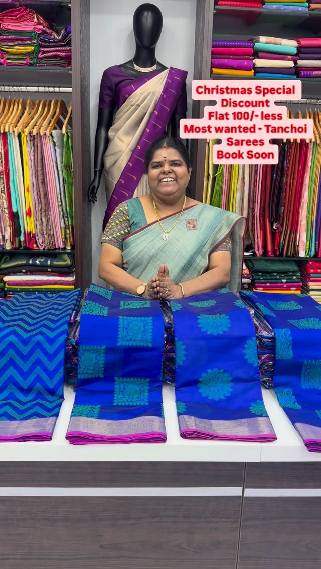 Kora Tanchoi Sarees - Blue Shade - Good For gifting - Flat 100/- le...