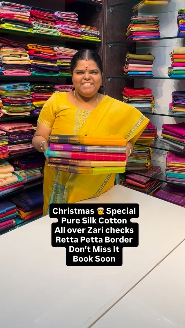 Christmas 🎅 Special edition of Pure Korvai Silk Cotton Saree | Fla...