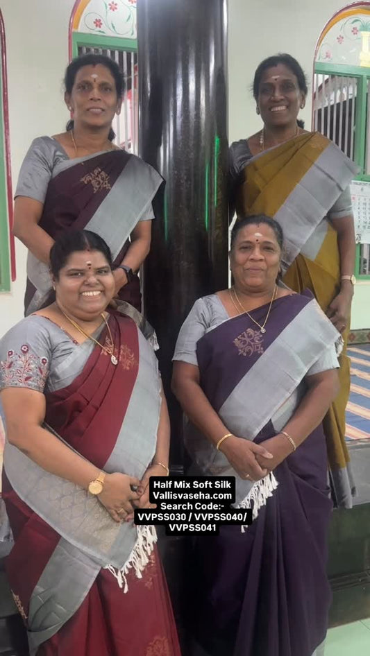 That’s so beautiful! Wearing matching sarees with your family membe...