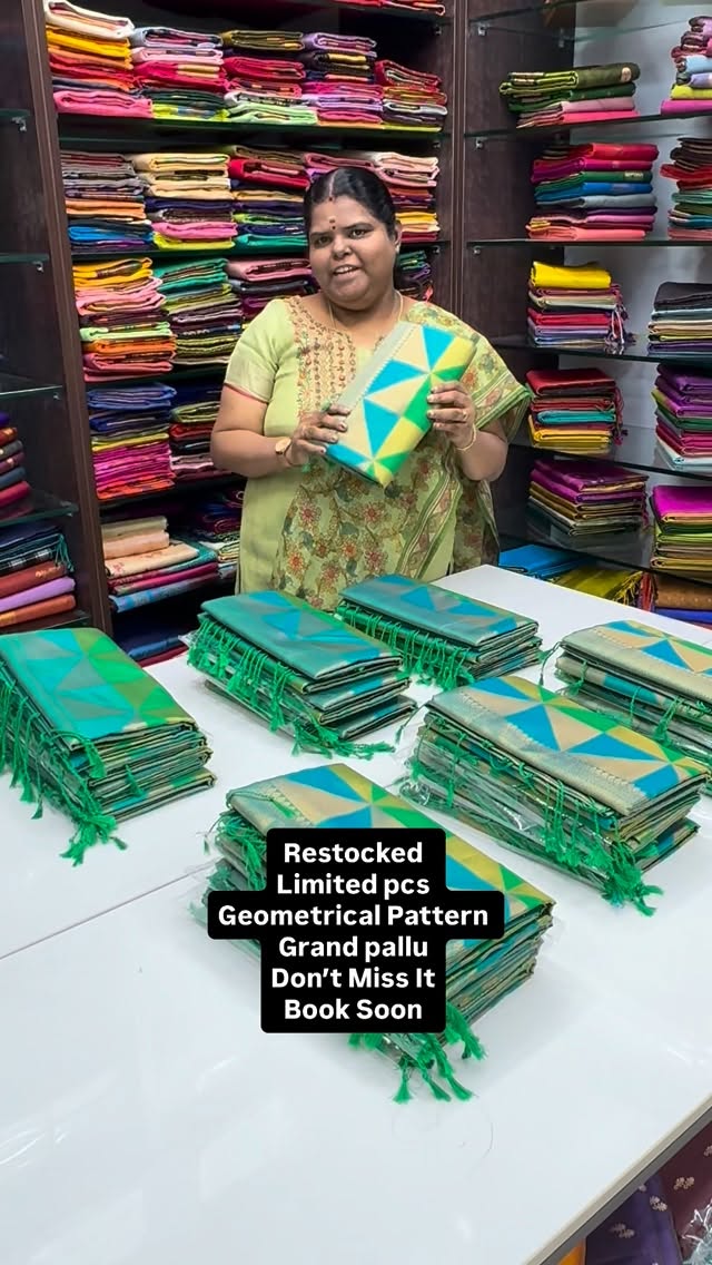Semi Soft Silk | Geomentrical Pattern | Multi colors | Flat 5% less...