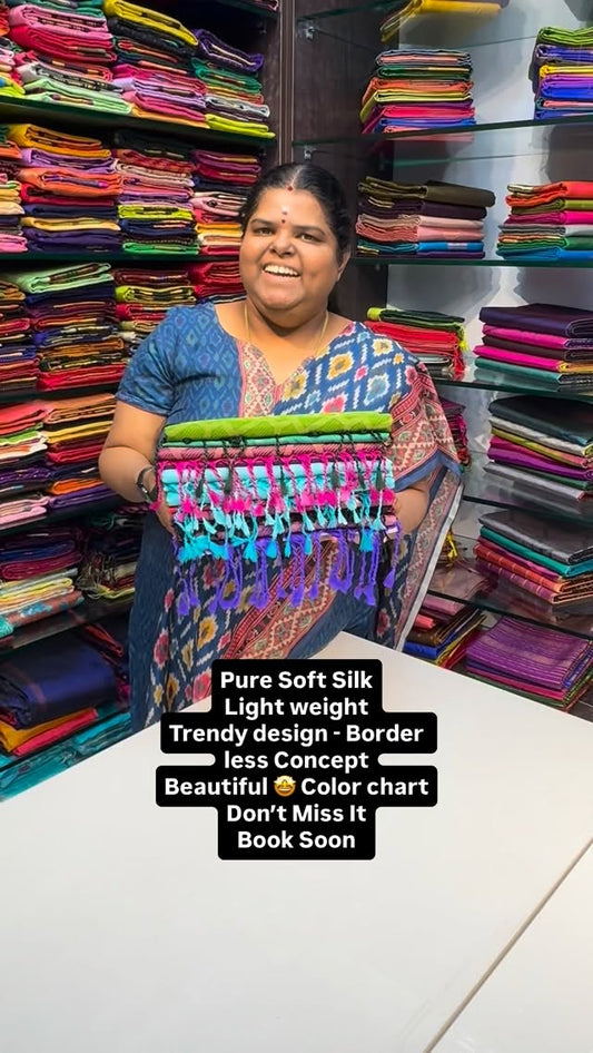 Christmas 🎅 Special Edition - Pure Soft Silk | Light weight | Bord...