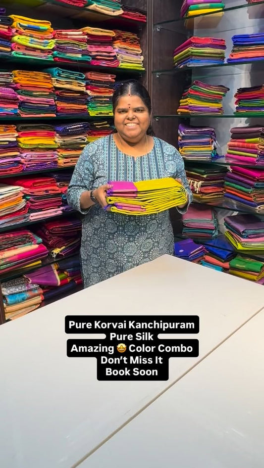 Christmas Special - Vintage Kanchipuram Silk Saree - Evoking Memori...