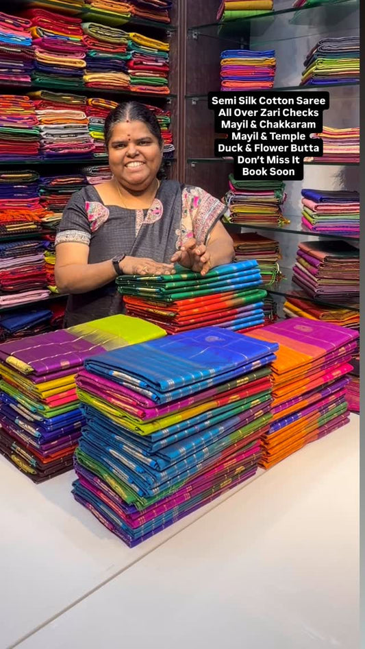 Mayil & Chakkaram | Semi Silk Cotton | Book soon | Flat 5% less

va...