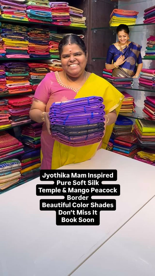 Jothika Hit design | Pure Soft Silk | Light Weight | Flat 8% less |...