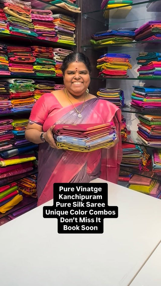 Vintage Kanchipuram Silk Saree - Evoking Memories of a bygone Era ....