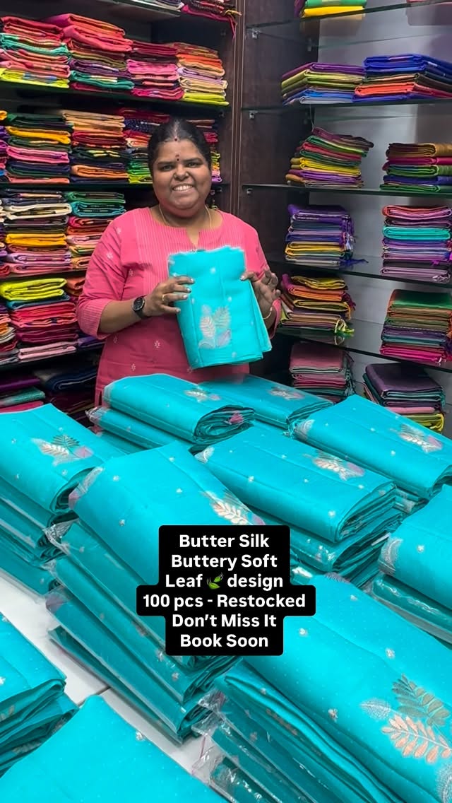 Butter Silk | Light weight | Borderless | All over embroidery | Fla...