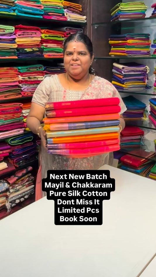 Mayil & Chakkaram | Pure Silk Cotton | Book soon | Flat 8% less

va...