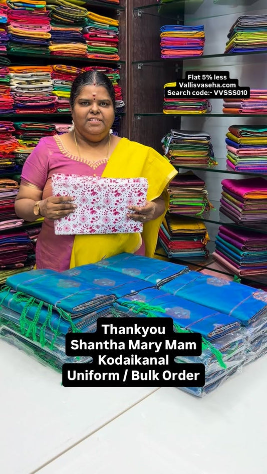26 - Sarees -Thankyou Shantha Mary Mam - R.C.Town . Hr.Sec.School -...