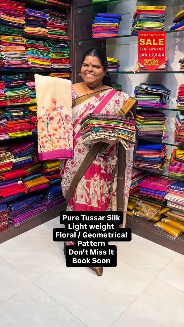 Pure Tussar Silk Saree | Flat 8% less 

Vallisvaseha.com
Search Cod...