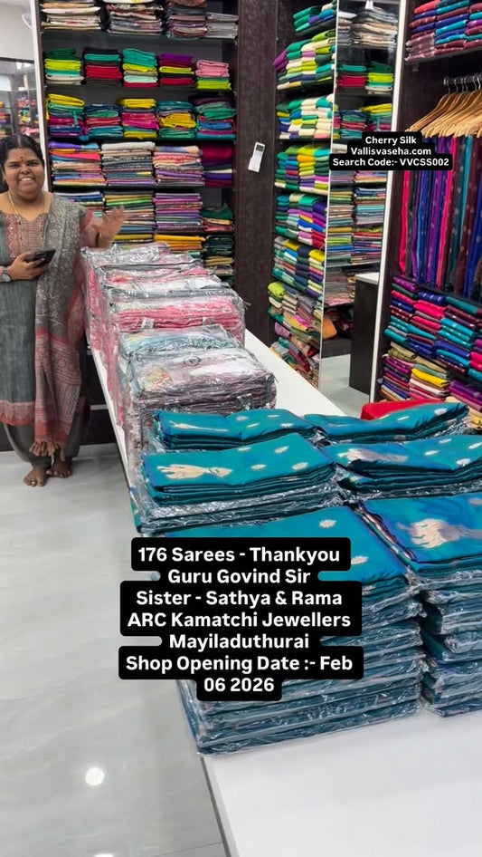 176 Sarees - Thankyou Guru Govind Sir & Sister - Sathya & Rama - AR...